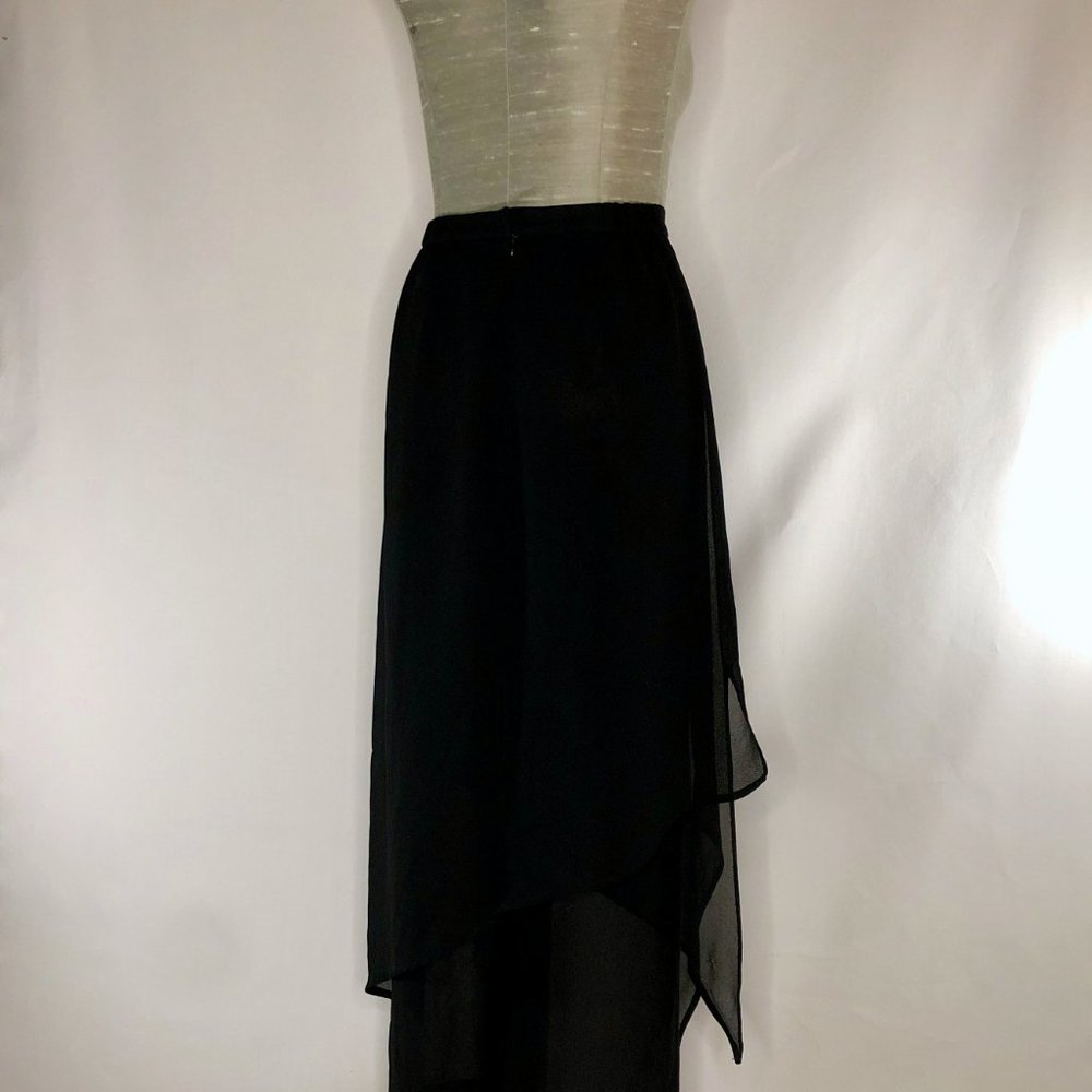Metaphor Unique Semi Sheer Black Dress Pants - Picture 4 of 11